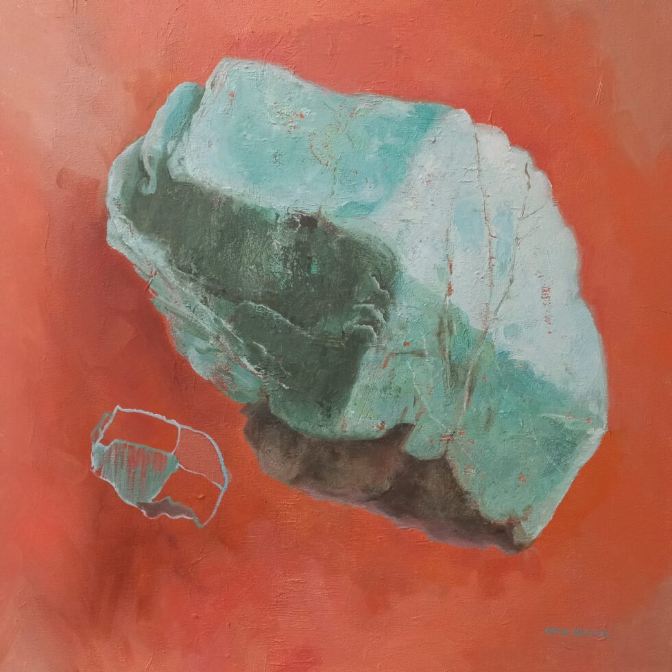 Amazonite Crystal 70x70 Oil