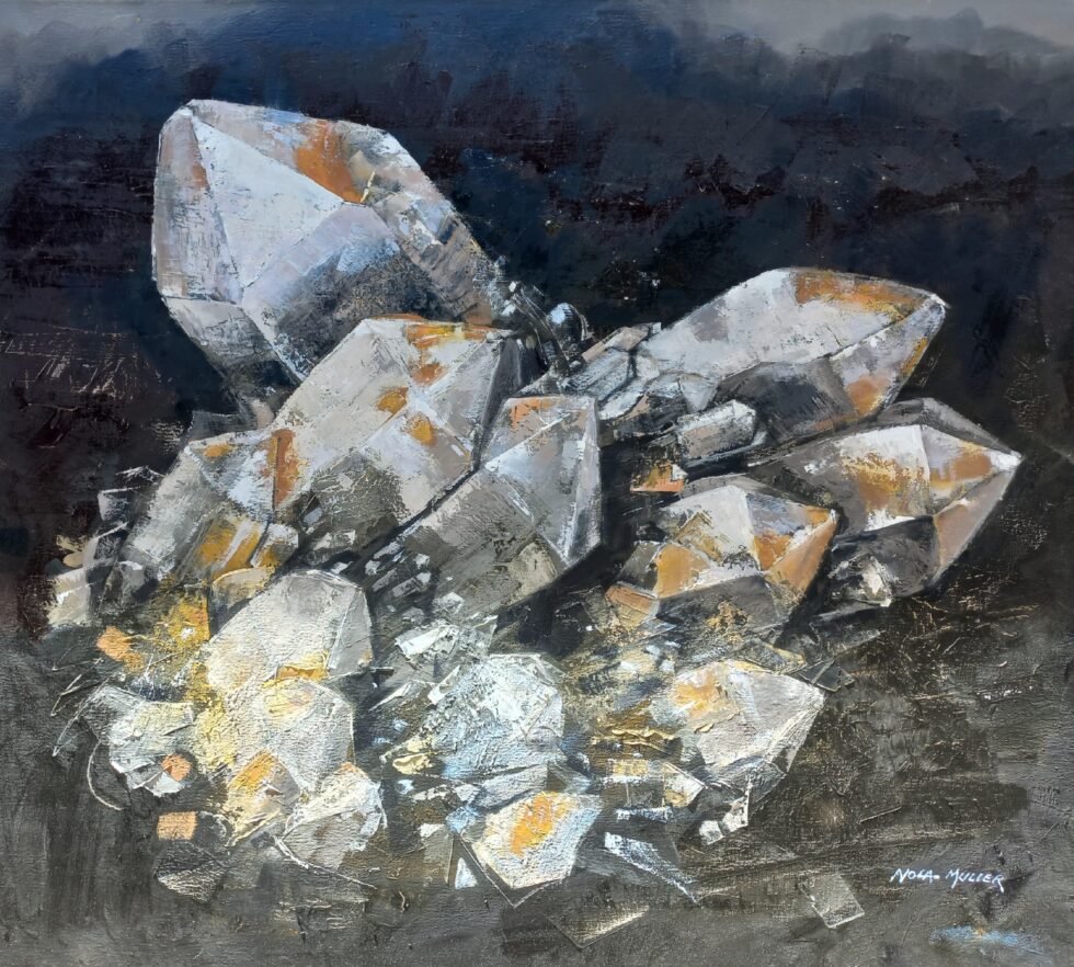 Milky Quartz Crystal 80x90 Oil