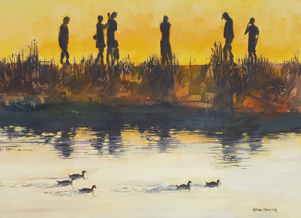 Picnics at the Vineyards 60x80 Oil