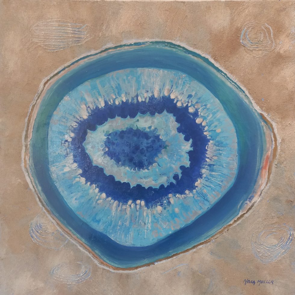 Blue Agate 51 x 51 Oil