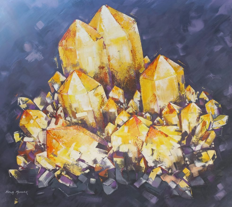 Citrine crystal 80x90 Oil